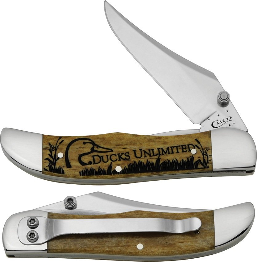 Case Ducks Unlimited Mid Folding Hunter Knife with Clip
