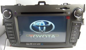 Double DIN Toyota Corolla DVD Player with GPS Navigation Built-in IPOD TV Bluetooth
