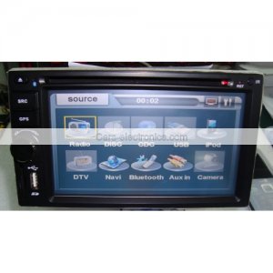 2 Din Car DVD Player with GPS TV Bluetooth USB RDS FREE Map