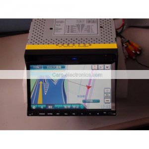 Double Din DVD Player with GPS Navi Touch Screen Monitor Bluetooth iPod PIP