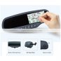 Rear View GPS Mirror With Bluetooth LCD Monitor 4.3 Inch Touch Screen