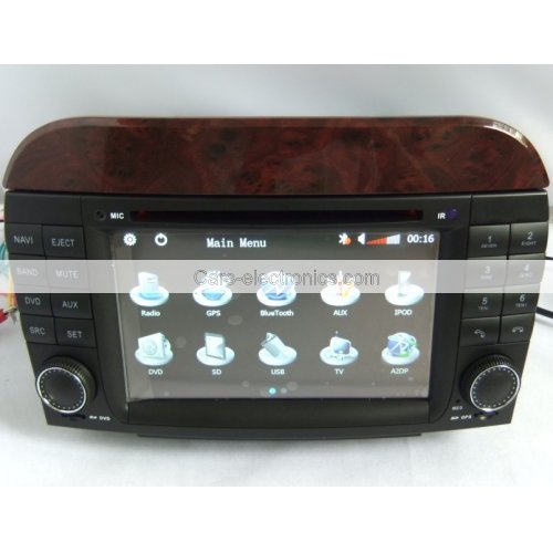 2 Din Benz W220 DVD Player S Class Benz W220 GPS Navigation Radio Bluetooth