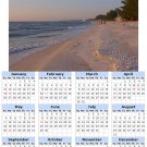 2014 calendar toolbox magnet refrigerator magnet beaches #3