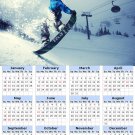 2014 calendar toolbox magnet refrigerator magnet Extreme Sports #2