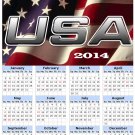 2014 calendar toolbox magnet refrigerator magnet Patriotic #8