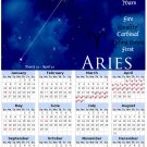 2014 calendar Astrology Zodiac refrigerator magnet Aries