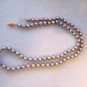 Gray Pearls Necklace 18inches, 6mm - 14 kt Gold Clasp