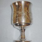 Heavy Silver Plate Victorian Small Goblet or Toothpick