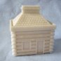 Old Milk Glass Westmoreland Cabin Bank Covered Dish