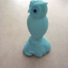 Westmoreland Opaque Blue Mist 5-1/2" Owl on a Stump Figure Westmoreland Opaque Blue Mist 5-1/2" Owl on a Stump Figure