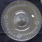 Elegant Dish and Large Under Ptate, Wheel Cut Glass, was made in USA