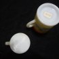 Antique Westmoreland Specialty Milk Glass Palm Tree Child Cup & Mini Match Holdr