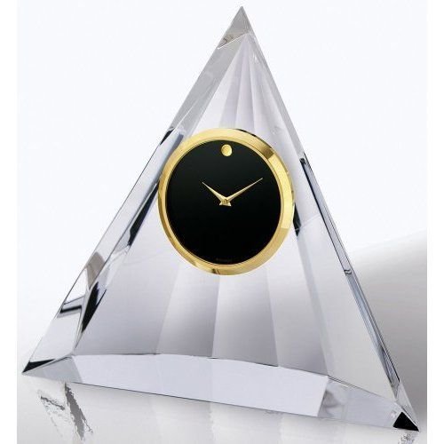 MOVADO Clock TCL148M Crystal Pyramid