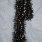 Black fun fur scarf