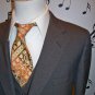 Mens VINTAGE 3pc THREE PIECE indie brown GANGSTER wool STONEHAVEN suit 44S 44 S