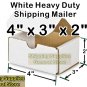 25 Pcs - 4" x 3" x 2" White Heavy Duty Shipping Boxes-Mailers