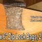 100 - Ziplock Clear Bags 4x6, 2 mil thick
