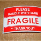 Please Handle With Care - Fragile - Labels 2" x 3" - 40 Qty