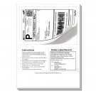50 Half Sheet Self Adhesive Shipping Labels (2 Per Page)