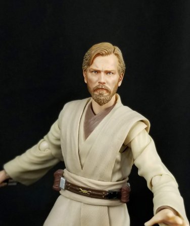 ROTS HT Kenobi(Hand Painted, Head Only, Fitted to Figuarts)
