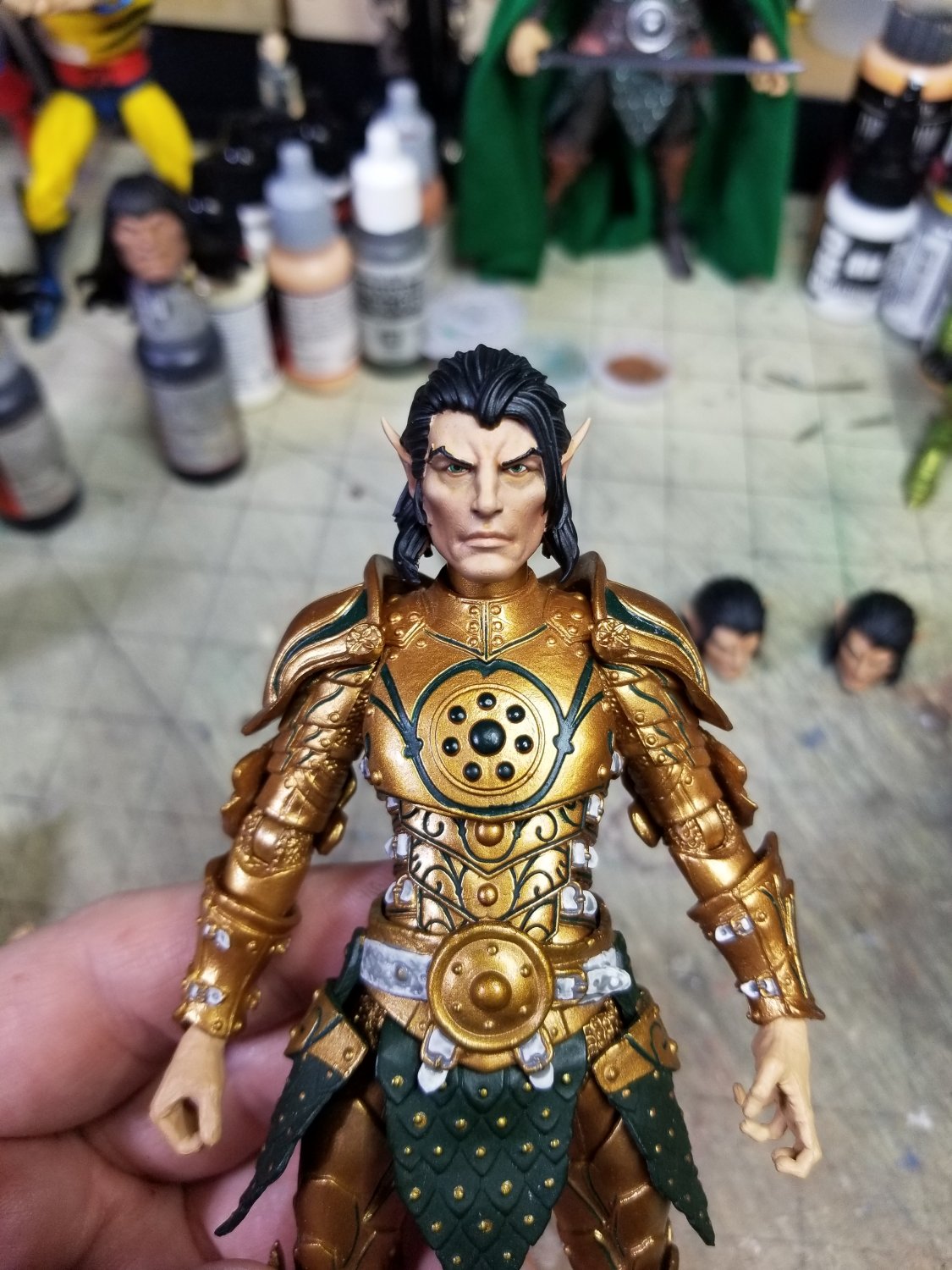 (jason_demon_3d_studio)Elf w/ Dark Hair(Fitted for Legions, Head Only)(SuperSale!)