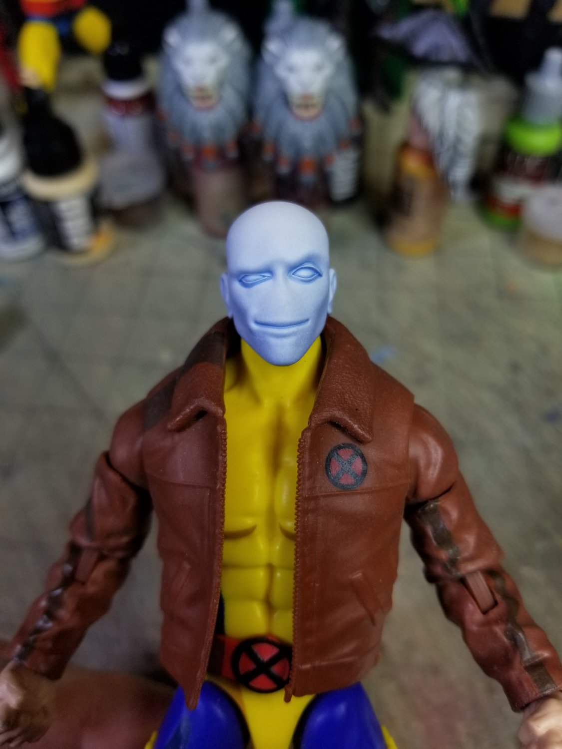 (TheGlowingGhost)Smug Morph(Hand Painted, Fitted for Marvel Legends, Head Only)(SuperSale!)