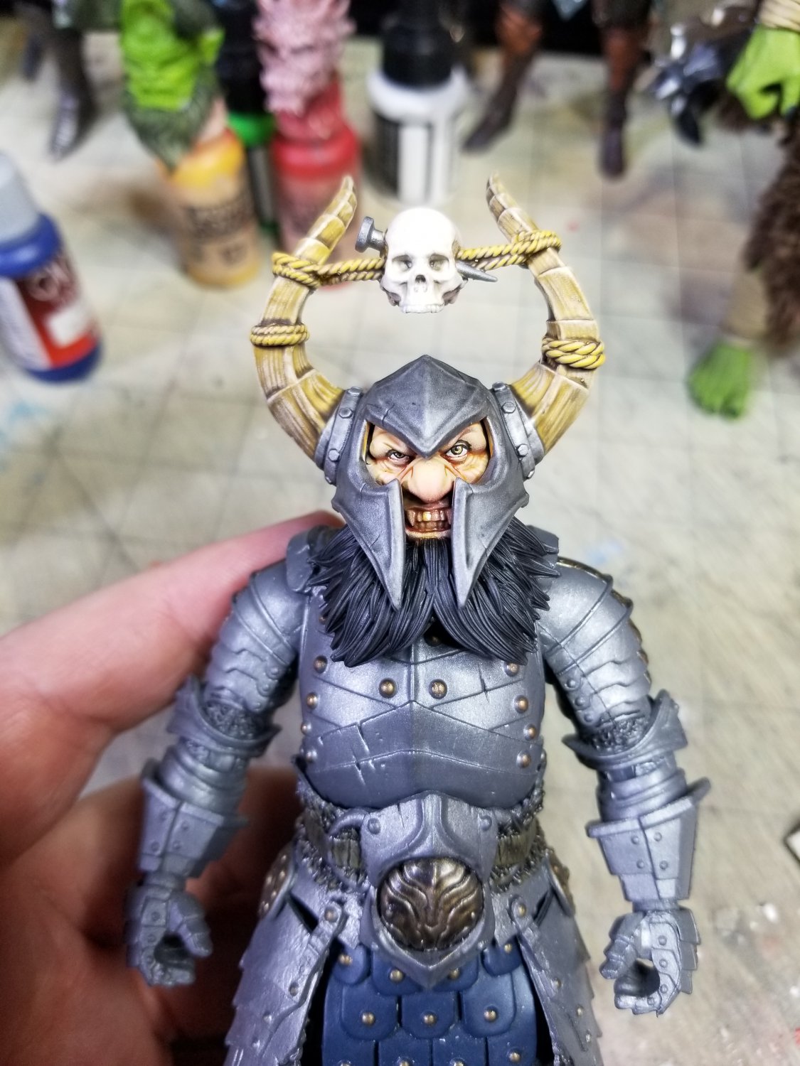 (jason_demon_3d_studio)Evil Dwarf(Hand Painted, Fitted for Legions, Head Only)(SuperSale!)