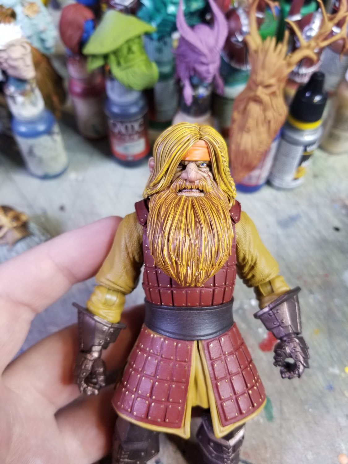 (jason_demon_3d_studio)Dwarf Veteran(Hand Painted, Fitted for Legions, Head Only)(Sale!)