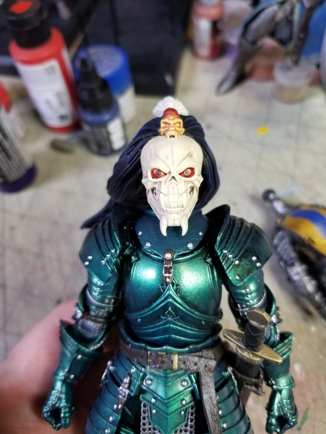 (JasonDemon3D)Skeleton Warrior(Hand Painted, Fitted for Legions, Head Only)(SuperSale!)