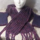loom knitted set.. lavender