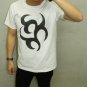 Men Women Unisex White t-shirt FREESHIP /Korean Hunminjeongeum inside Oriental Pattern : XLarge