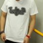 Korean alphabet MIXING Men Women Unisex White t-shirt - Steam Cool Punk :Medium
