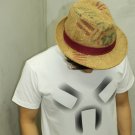 Korean alphabet Angry face / FREESHIP  Men Women Unisex White t-shirt - Steam Cool Punk : Medium