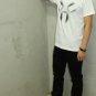 Korean alphabet Angry face / FREESHIP  Men Women Unisex White t-shirt - Steam Cool Punk : Medium
