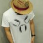 Korean alphabet Angry face / FREESHIP  Men Women Unisex White t-shirt - Steam Cool Punk : Large