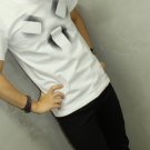 Korean alphabet Angry face / FREESHIP  Men Women Unisex White t-shirt - Steam Cool Punk : XLarge