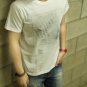 Korean inside Skull HEAD  / FREESHIP  Men Women Unisex White t-shirt - Steam Cool Punk : Medium