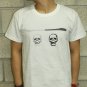 .2 different skulls under pressure -Men Women Unisex White t-shirt - SUPER SOFT TEE:Small
