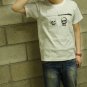 .2 different skulls under pressure -Men Women Unisex White t-shirt - SUPER SOFT TEE : Large