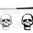 .2 different skulls under pressure -Men Women Unisex White t-shirt - SUPER SOFT TEE : XLarge