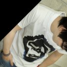 Men Women Unisex White t-shirt - FREESHIP/ Skull from INK running  : Medium