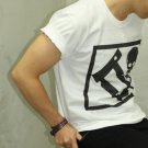 SUPER SOFT Men t shirt - FREESHIP/ Steam PUNK / Skull Locked in Square : Large