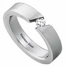 Stainless Steel CZ ring