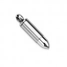 Stainless Steel Silver Bullet Pendant