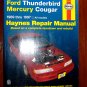 1989 - 1997 Ford Thunderbird Mercury Cougar Haynes Auto Repair Manual