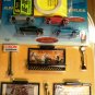 ALL HO Scale Hwy & Street Set LIGHTED w/ wires - 20' Roll White Road striping & 4 1950's Cars