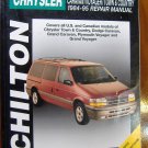 84-95 Chrysler Town & Country Dodge Caravan Plymouth Voyager Grand Voyager Chiltons Manual