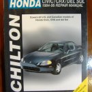 1984-1995 Honda Civic CRX Del Sol Chiltons Repair Manual