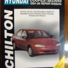 94-98 Hyundai Accent Elantra Excel Scoupe Sonata & Tiburon Chiltons Manual