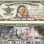 ATTACK ON PEARL HARBOR 1941 ROOSEVELT DOLLAR BILLS x 2